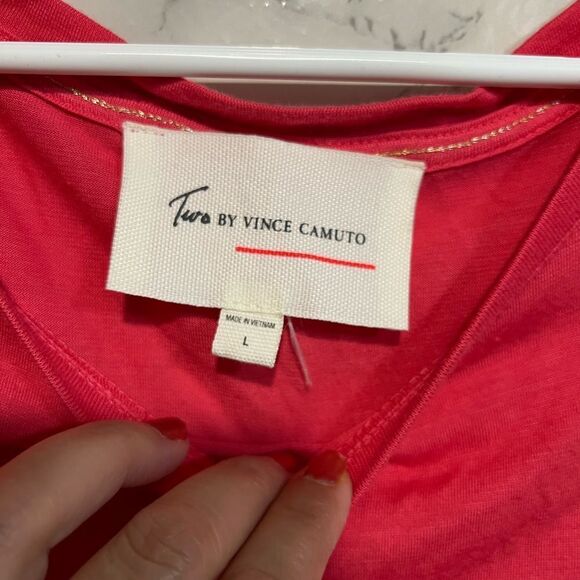 Two by Vince Camuto Split Side Tunic Top Size L - Picture 4 of 9